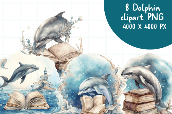 Download Dolphin  Watercolor PNG Elements - Png Collection