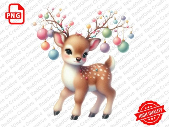 Download Watercolor Christmas Animals PNG - Png Collection
