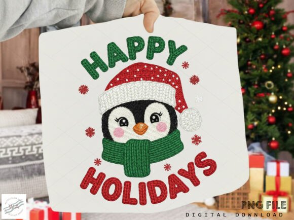 Download Happy Holidays Penguin PNG - Png Collection