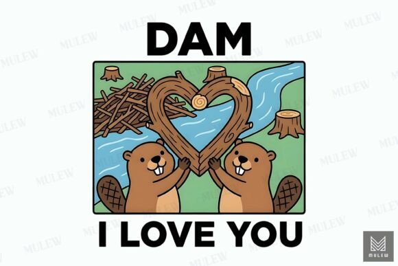 Download Funny Valentine's Day Beaver Couple PNG - Png Collection