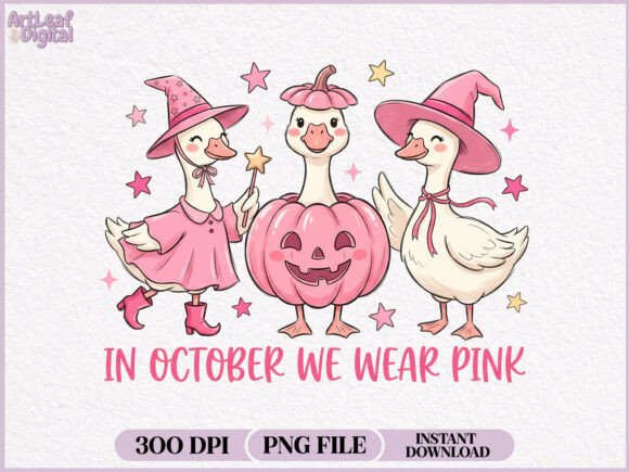 Download In October We Wear Pink Goose PNG - Png Collection