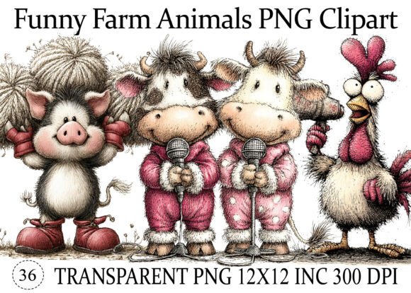 Download Funny Farm Animals PNG Clipart - Png Collection
