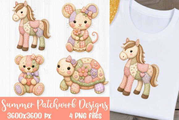 Download Summer Patchwork Animal Sublimation PNG - Png Collection