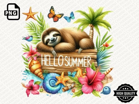 Download Hello Summer Animal Clipart PNG - Png Collection