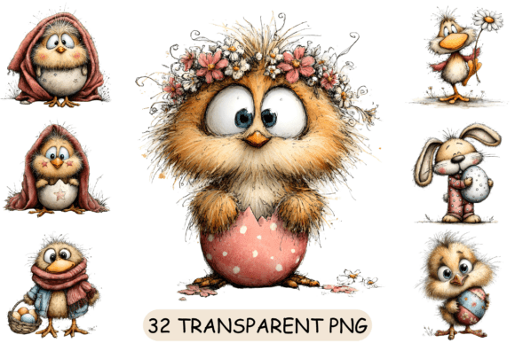 Download 32 Easter Chick PNG Clipart Bundle - Png Collection