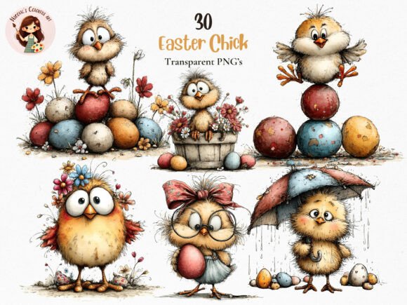 Download Cute Easter Chick PNG Bundle - Png Collection