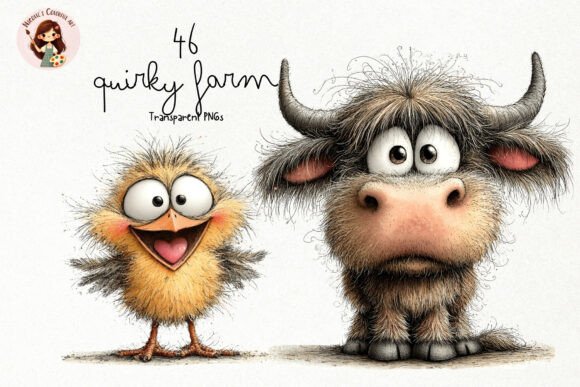 Download Whimsical Quirky Farm Animals PNG - Png Collection