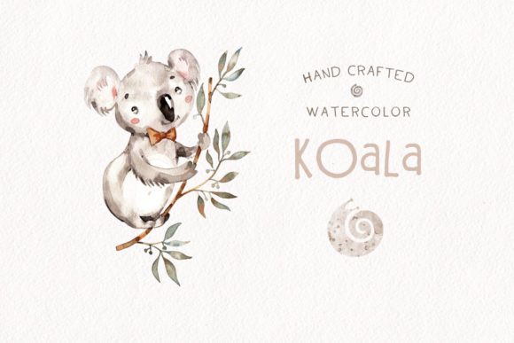 Download Koala Png Watercolor Little Baby Clipart - Png Collection