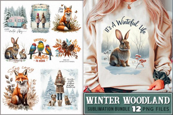 Download Winter Woodland PNG Sublimation Bundle - Premium Resources