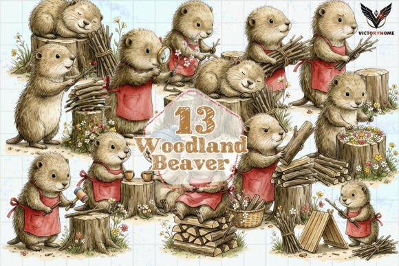 Download Woodland Beaver Storybook PNG - Png Collection