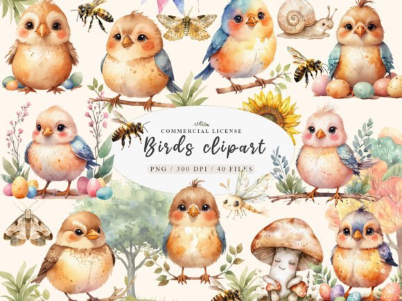 Download Cute Birdies Clipart, Little Bird Png - Png Collection