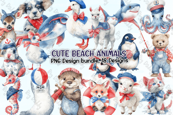 Download Cute Beach Animals PNG - Png Collection
