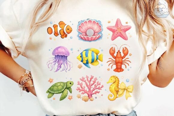 Download Cute Ocean Sea Animals PNG Clipart Bundl - Png Collection