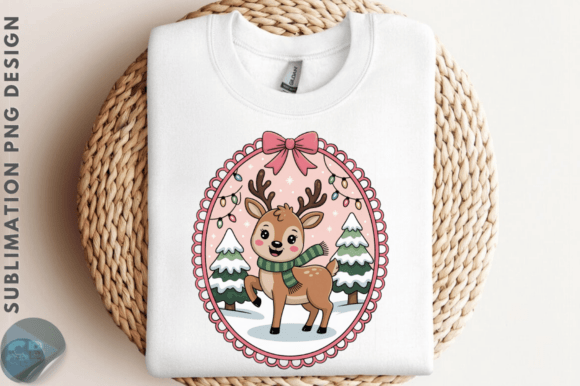 Download Cute Christmas Deer Frame PNG Clipart - Png Collection