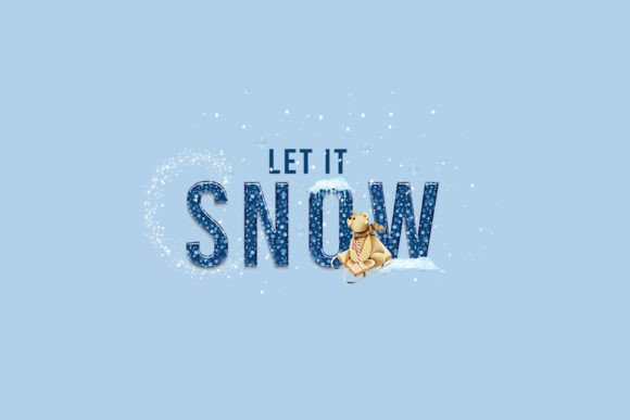 Download Let It Snow Holiday Bear Png - Png Collection