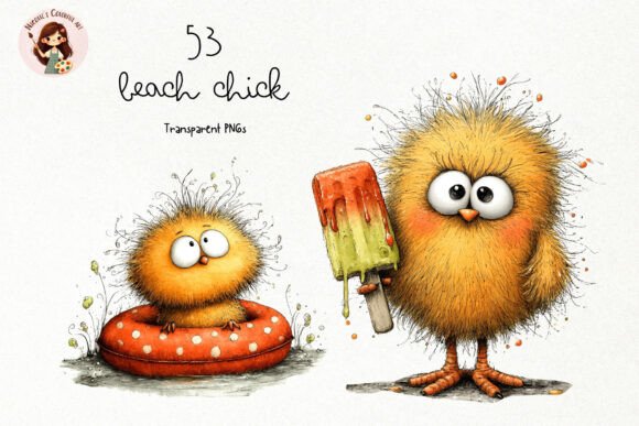 Download Cute Beach Chick PNG Clipart - Png Collection