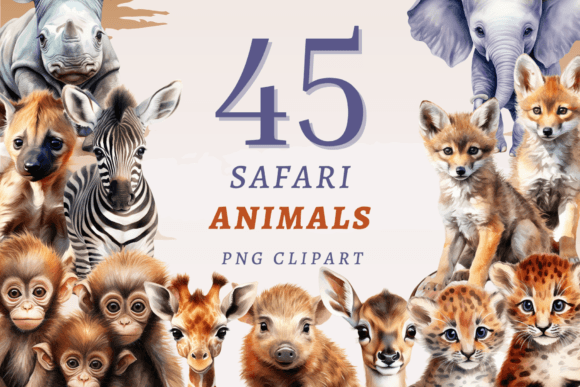 Download Safari Animals PNG Bundle - Png Collection