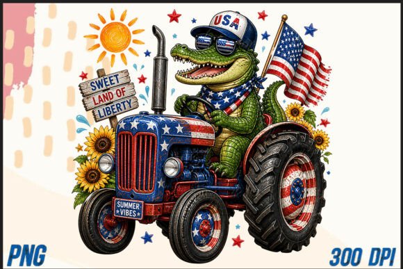Download Summer Tractor with Alligator PNG - Png Collection