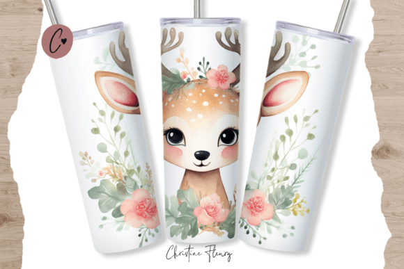Download Cute Watercolor Christmas Reindeer PNG - Png Collection