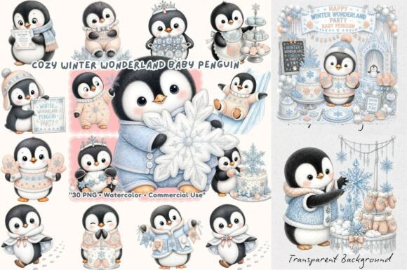 Download Winter Wonderland Baby Penguin PNG - Png Collection