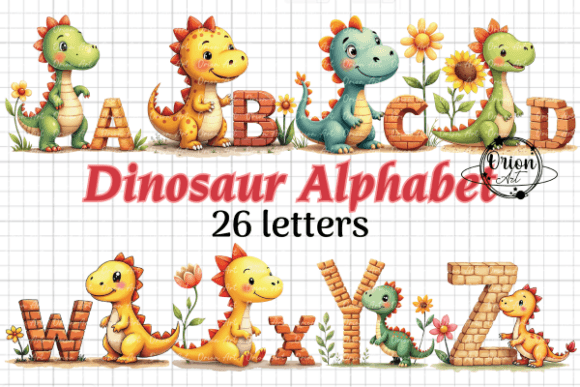 Download Dinosaur Alphabet 26 Letters PNG Clipart - Png Collection