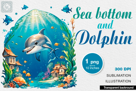 Download Cute Dolphin Watercolor Clipart, Png - Png Collection