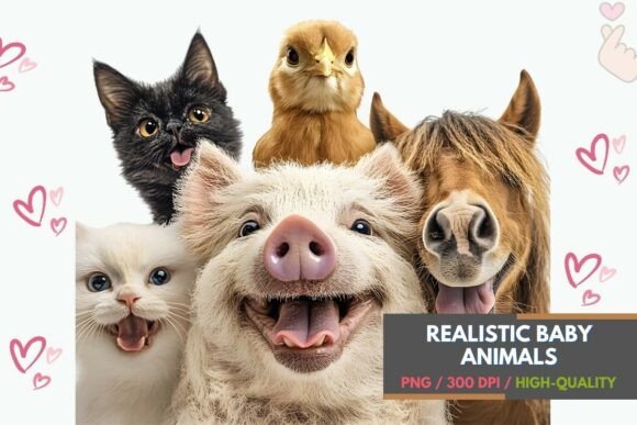 Download Realistic Baby Animal PNG Sublimation - Png Collection