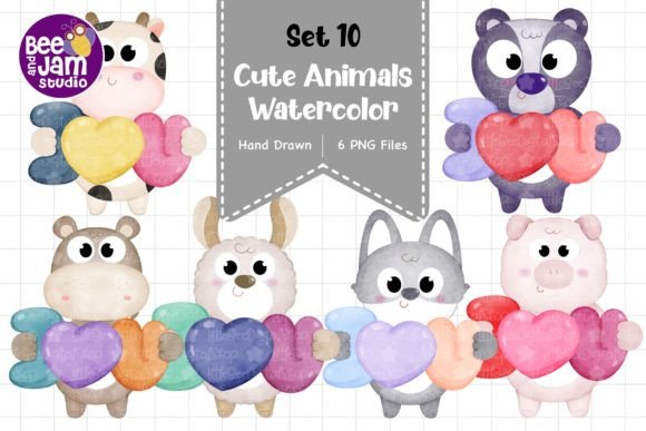 Download Cute Watercolor Animal Designs, PNG File - Png Collection