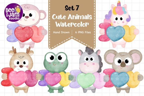 Download Cute Watercolor Animal Designs, PNG File - Png Collection