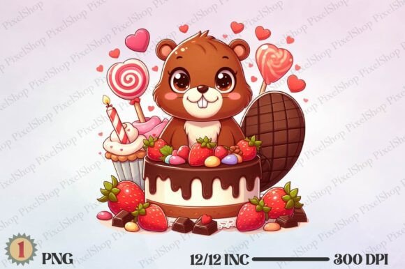 Download Watercolor Cute Beaver PNG - Png Collection