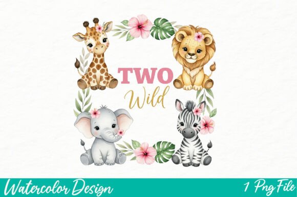 Download Girls Two Wild Baby Safari Animals PNG - Png Collection