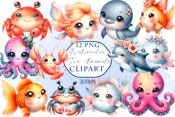 Download Sea Animals Clipart - Sea Animals Png - Png Collection