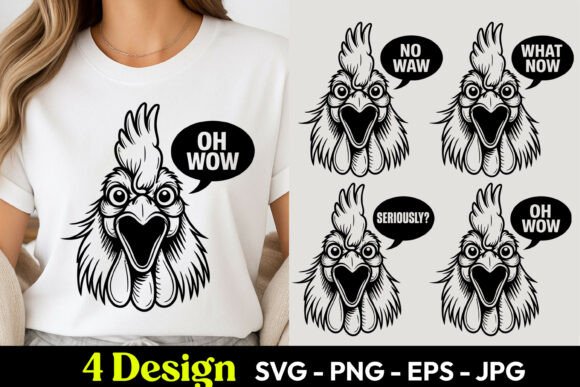 Download Chicken Wow Expression SVG PNG - Png Collection
