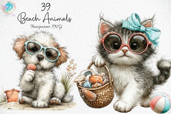 Download Cute Beach Animals PNG Clipart - Png Collection