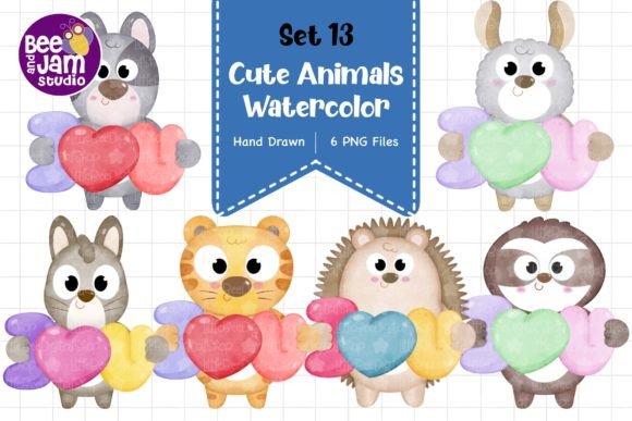 Download Cute Watercolor Animal Designs, PNG File - Png Collection