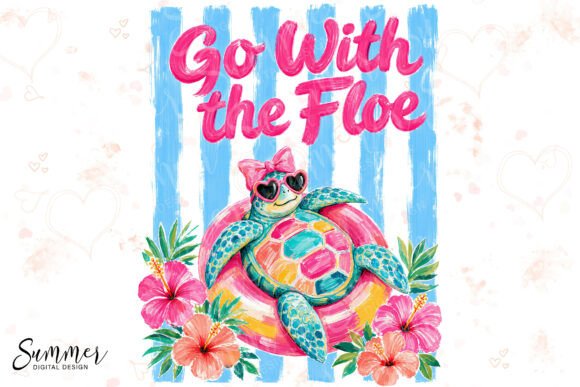 Download Go with the Floe Preppy Sea Turtle PNG - Png Collection