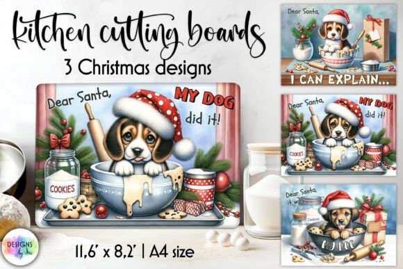 Download Funny Christmas Cutting Boards, Dog PNG - Png Collection