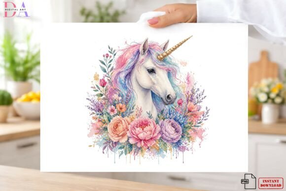 Download Watercolor Fantasy Unicorn Shirt PNG - Png Collection