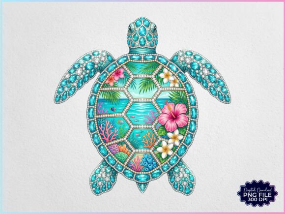 Download Rhinestone Sea Turtle Summer Beach PNG - Png Collection
