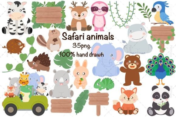 Download Safari Animals Clipart, Baby Animal PNG - Png Collection