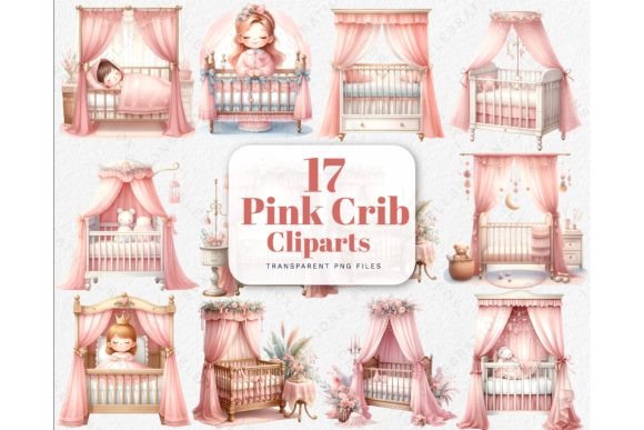 Download Watercolor Baby Newborn Crib PNG Clipart - Png Collection