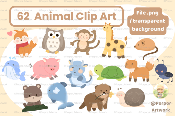 Download 62 Cute Animal PNG Clip Art Crafts - Png Collection