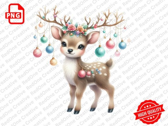 Download Watercolor Christmas Animals PNG - Png Collection