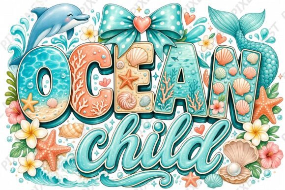 Download Ocean Child Mermaid Sublimation PNG - Png Collection