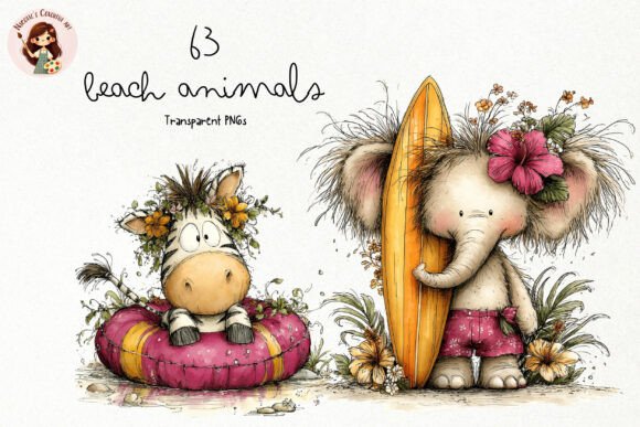 Download Cute Beach Animals PNG Clipart - Png Collection