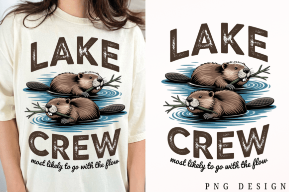 Download Lake Beaver Summer PNG Sublimation Desig - Png Collection