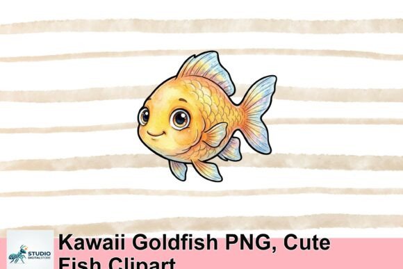Download Kawaii Goldfish PNG, Cute Fish Clipart - Png Collection