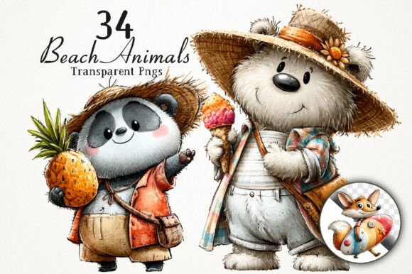 Download Cute Beach Animals PNG Clipart - Png Collection