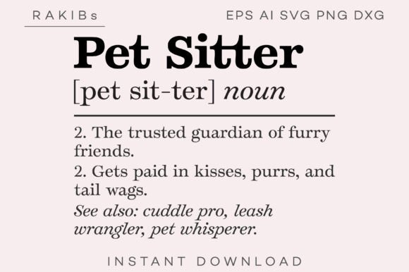 Download Pet Sitter Funny Definition SVG PNG - Png Collection
