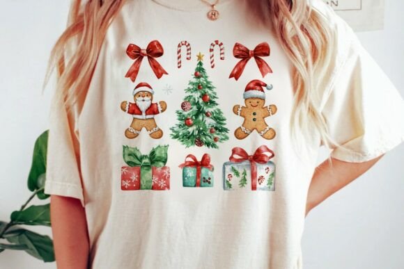 Download Christmas Watercolor Elements Set Png - Png Collection